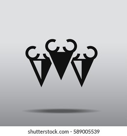 Ice cream vector icon