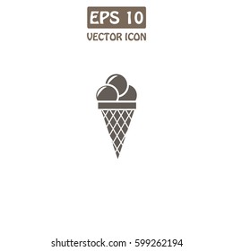 Ice cream Vector Icon. 