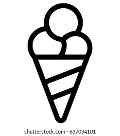 Ice Cream Vector Icon
