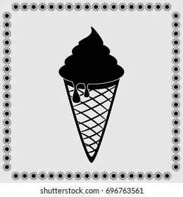Ice cream vector icon