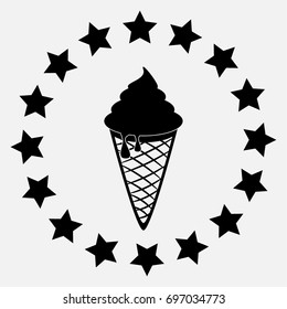 Ice cream vector icon