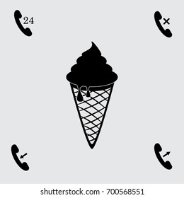 Ice cream vector icon