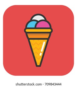 Ice Cream Vector Icon