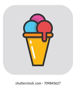 Ice Cream Vector Icon