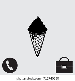 Ice cream vector icon