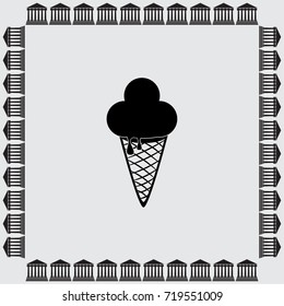 Ice cream vector icon