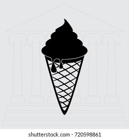 Ice cream vector icon