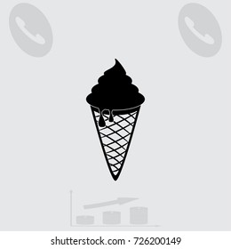 Ice cream vector icon