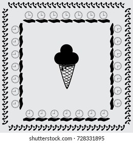 Ice cream vector icon