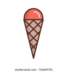 Ice cream vector icon
