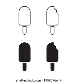 Ice cream vector icon for apps and web sites