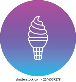Ice Cream vector icon. Can be used for printing, mobile and web applications.