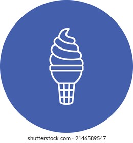 Icono vectorial Ice Cream. Se puede usar para imprimir, móviles y aplicaciones web.