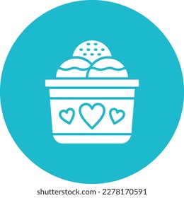 Ice Cream vector icon. Can be used for printing, mobile and web applications.