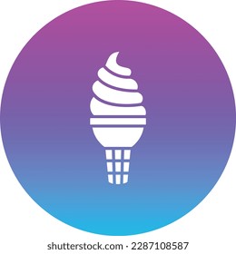 Ice Cream vector icon. Can be used for printing, mobile and web applications.