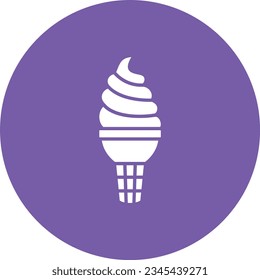 Ice Cream vector icon. Can be used for printing, mobile and web applications.