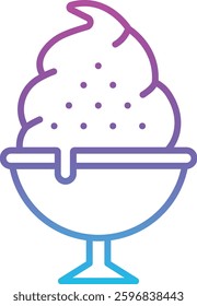 Ice Cream vector icon. Can be used for printing, mobile and web applications.