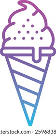 Ice Cream vector icon. Can be used for printing, mobile and web applications.