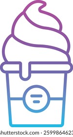 Ice Cream vector icon. Can be used for printing, mobile and web applications.