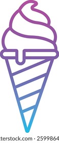 Ice Cream vector icon. Can be used for printing, mobile and web applications.