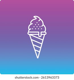 Ice Cream vector icon. Can be used for printing, mobile and web applications.