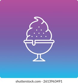 Ice Cream vector icon. Can be used for printing, mobile and web applications.