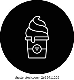 Ice Cream vector icon. Can be used for printing, mobile and web applications.