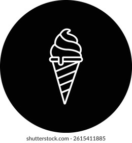 Ice Cream vector icon. Can be used for printing, mobile and web applications.