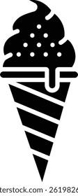 Ice Cream vector icon. Can be used for printing, mobile and web applications.