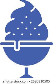 Ícone vetorial do Ice Cream. Pode ser usado para impressão, aplicativos móveis e da Web.
