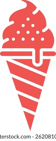 Ice Cream vector icon. Can be used for printing, mobile and web applications.