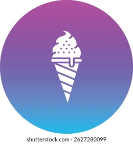 Ice Cream vector icon. Can be used for printing, mobile and web applications.