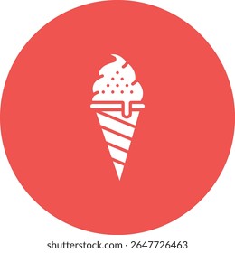 Ícone vetorial do Ice Cream. Pode ser usado para impressão, aplicativos móveis e da Web.