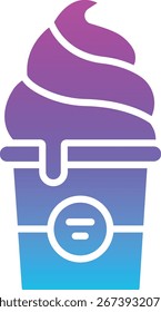 Ice Cream vector icon. Can be used for printing, mobile and web applications.