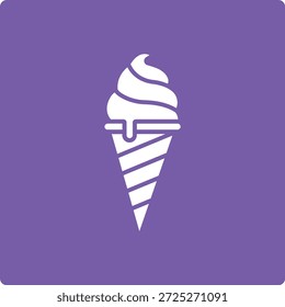 Icono de Vector de helado. Se puede utilizar para aplicaciones de impresión, móviles y de Web.