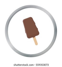 Ice cream vector icon in cartoon style for web