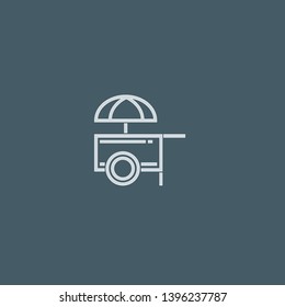 Ice Cream vector icon. Ice Cream concept stroke symbol design. Thin graphic elements vector illustration, outline pattern for your web site design, logo, UI. EPS 10.