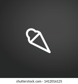 Ice Cream vector icon. Ice Cream concept stroke symbol design. Thin graphic elements vector illustration, outline pattern for your web site design, logo, UI. EPS 10.