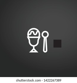 Ice Cream vector icon. Ice Cream concept stroke symbol design. Thin graphic elements vector illustration, outline pattern for your web site design, logo, UI. EPS 10.