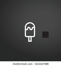 Ice Cream vector icon. Ice Cream concept stroke symbol design. Thin graphic elements vector illustration, outline pattern for your web site design, logo, UI. EPS 10.