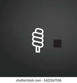 Ice Cream vector icon. Ice Cream concept stroke symbol design. Thin graphic elements vector illustration, outline pattern for your web site design, logo, UI. EPS 10.