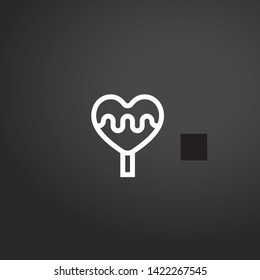 Ice Cream vector icon. Ice Cream concept stroke symbol design. Thin graphic elements vector illustration, outline pattern for your web site design, logo, UI. EPS 10.