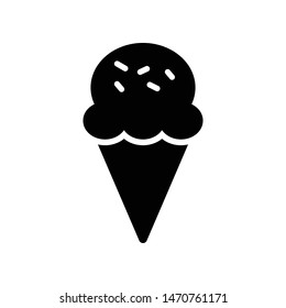 Ice Cream Vector Icon Design Template