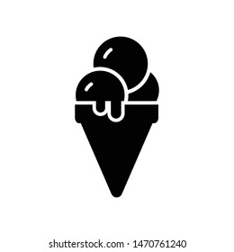 Ice Cream Vector Icon Design Template