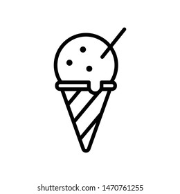 Ice Cream Vector Icon Design Template