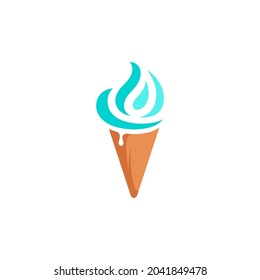 Ice Cream Vector icon design illustration Template