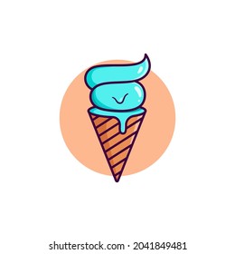 Ice Cream Vector icon design illustration Template