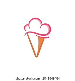 Ice Cream Vector icon design illustration Template