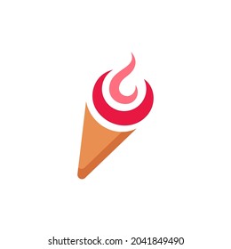 Ice Cream Vector icon design illustration Template