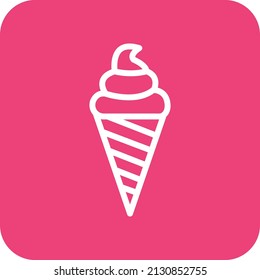 Ilustración de diseño de iconos de vectores de helado